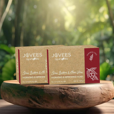 Jovees Herbal Shea butter & Aloe Vera Hydrating & Refreshing Soap 100G (Pack of 2)